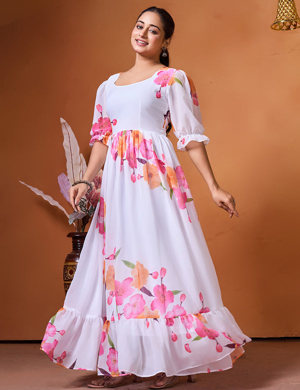 👜 PREMIUM READYMADE GEORGETTE WESTERN MAXI DRESS LAUNCHED 👜 🚀