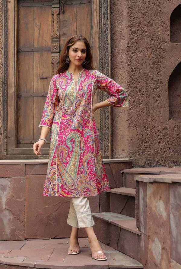 Women's Ethnic Motifs Printed Single Piece Kurti