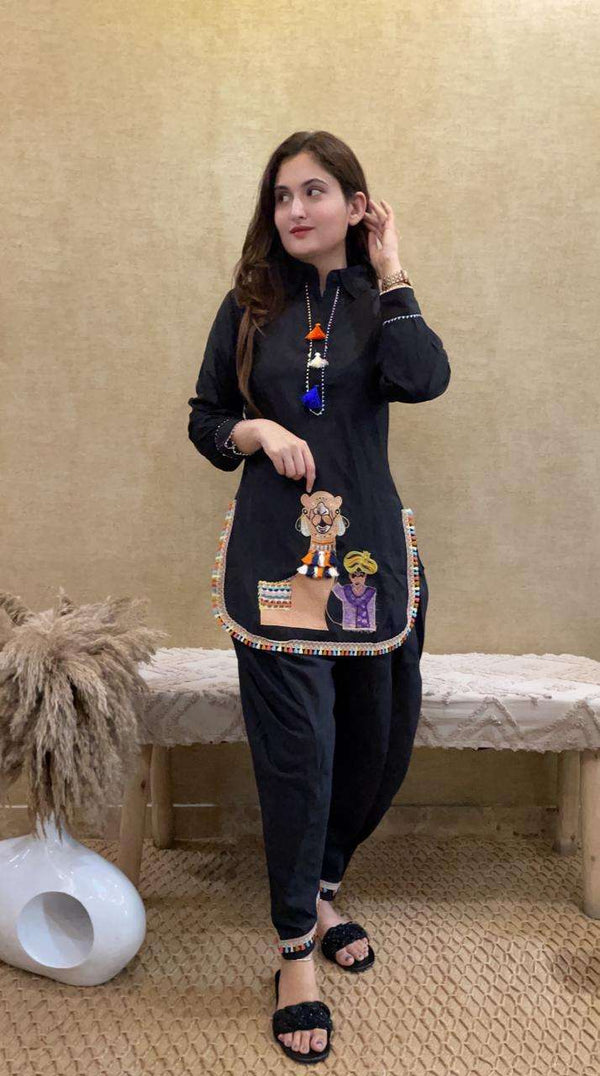 look stylish and walk in comfort with our new Embroidery work cord set